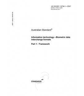 AS ISO IEC 19794.1-2007