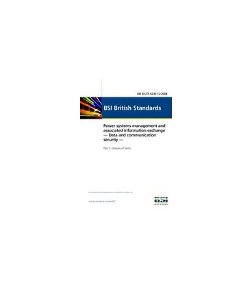 BS DD IEC/TS 62351-2:2008