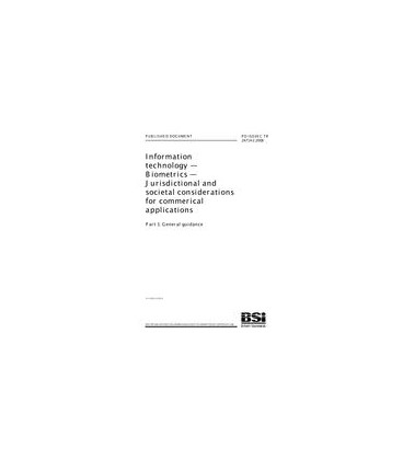 BS PD ISO/IEC TR 24714-1:2008