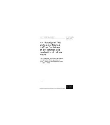 BS DD CEN ISO/TS 11133-1:2009