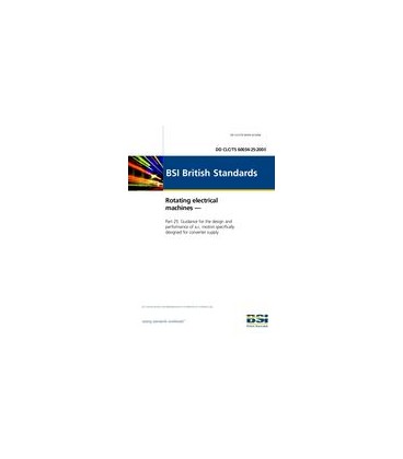 BS DD CLC/TS 60034-25:2008