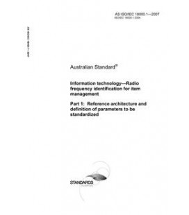 AS ISO IEC 18000.1-2007