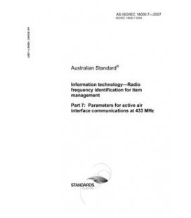 AS ISO IEC 18000.7-2007