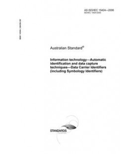 AS ISO IEC 15424-2006