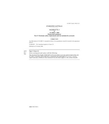 AS 4685.5-2004 AMDT 1                        [ Available Superseded ]