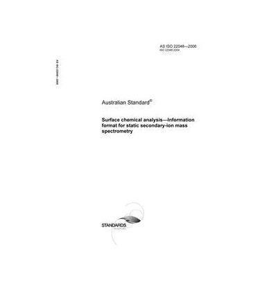 AS ISO 22048-2006