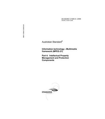 AS ISO IEC 21000.4-2006