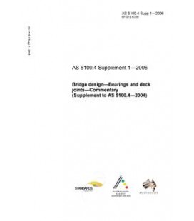 AS 5100.4 SUPP 1-2006                        [ Obsolescent ]