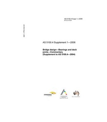 AS 5100.4 SUPP 1-2006                        [ Obsolescent ]
