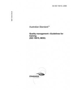 AS ISO 10015-2006