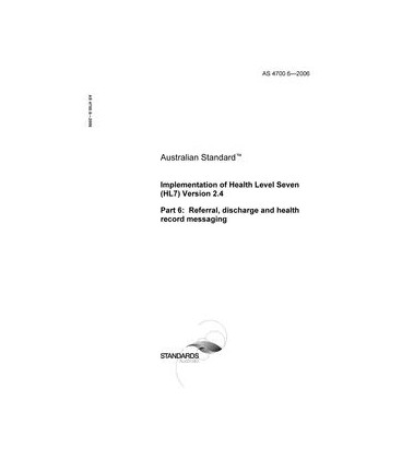 AS 4700.6-2006                        [ Superseded ]
