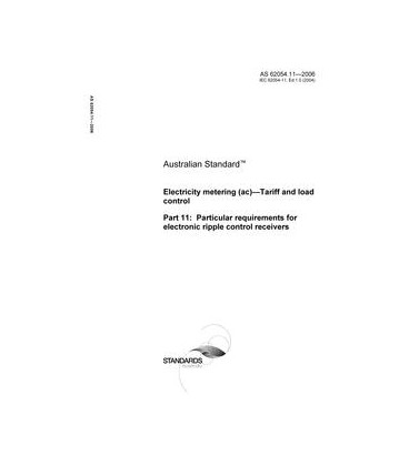 AS 62054.11-2006                        [ Superseded ]