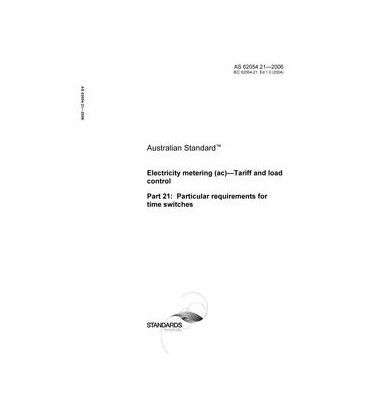 AS 62054.21-2006                        [ Superseded ]
