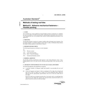 AS 4046.8-2006                        [ Superseded ]