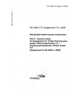 AS 1684.3 C1 SUPP 15-2006                        [ Superseded ]