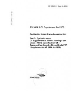 AS 1684.3 C1 SUPP 9-2006                        [ Superseded ]