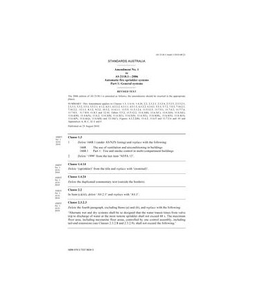 AS 2118.1-2006 AMDT 1                        [ Superseded ]