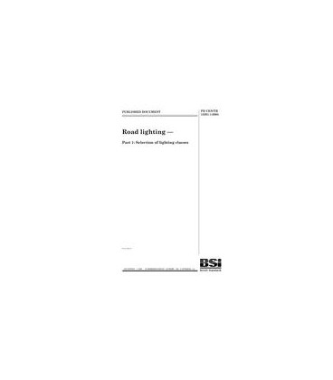 BS PD CEN/TR 13201-1:2004