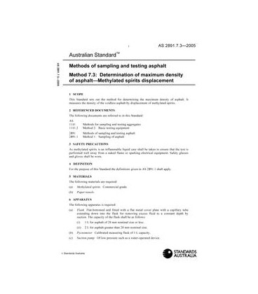 AS 2891.7.3-2005                        [ Superseded ]