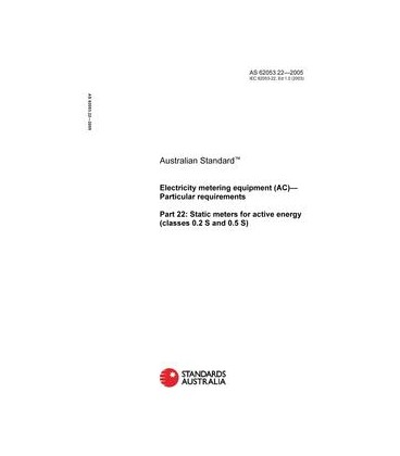 AS 62053.22-2005                        [ Superseded ]