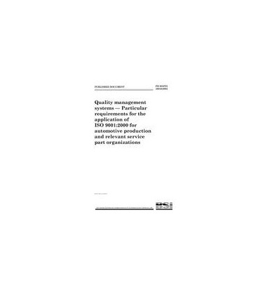 BS PD ISO/TS 16949:2002