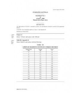 AS 4617-2004 AMDT 1                        [ Superseded ]