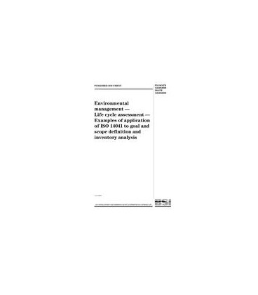 BS PD ISO/TR 14049:2000