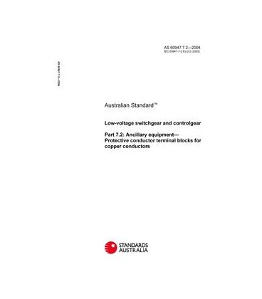 AS 60947.7.2-2004                        [ Superseded ]