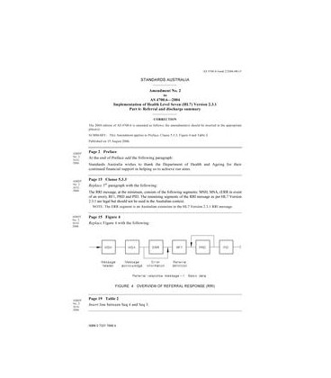 AS 4700.6-2004 AMDT 2                        [ Superseded ]