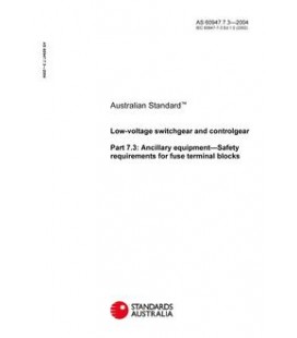 AS 60947.7.3-2004                        [ Superseded ]