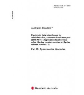 AS ISO 9735.10-2003