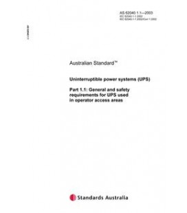 AS 62040.1.1-2003