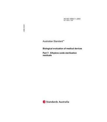 AS ISO 10993.7-2003