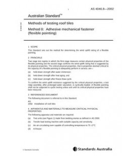 AS 4046.8-2002                        [ Superseded ]