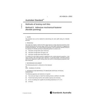 AS 4046.8-2002                        [ Superseded ]