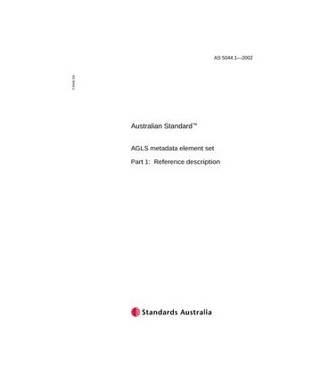 AS 5044.1-2002                        [ Superseded ]