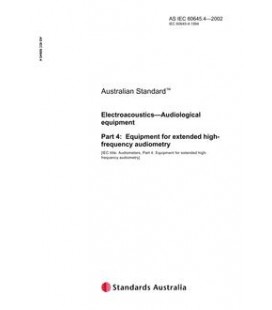 AS IEC 60645.4-2002                        [ Obsolescent ]