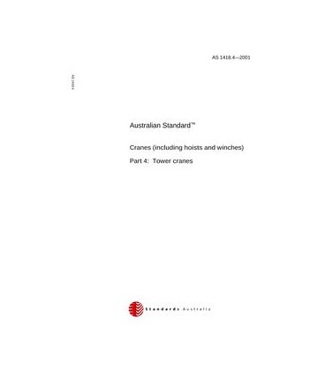 AS 1418.4-2001                        [ Superseded ]