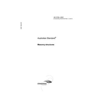 AS 3700-2001                        [ Superseded ]