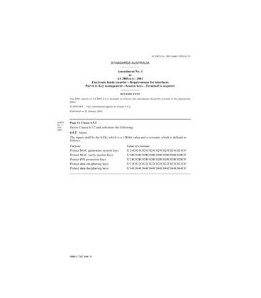AS 2805.6.4-2001 AMDT 1