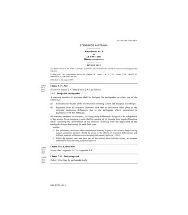 AS 3700-2001 AMDT 3                        [ Superseded ]