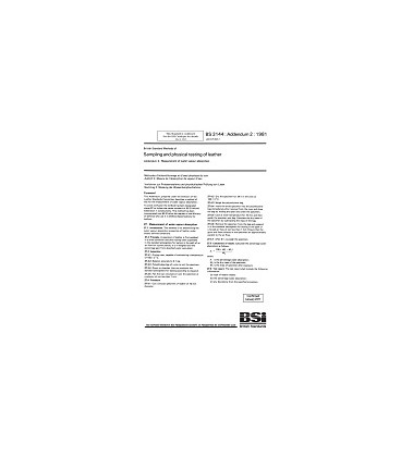 BS 3144:ADDENDUM NO. 2:1981