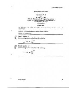 AS 4133.4.1-1993 AMDT 1                        [ Superseded ]