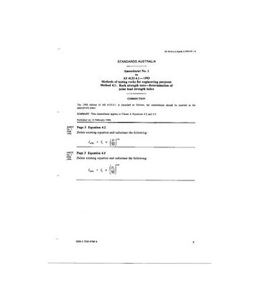 AS 4133.4.1-1993 AMDT 1                        [ Superseded ]