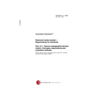 AS 2805.14.1-2000                        [ Superseded ]