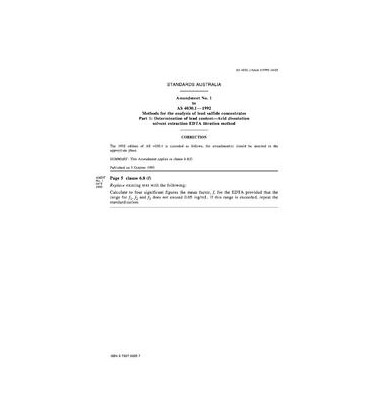 AS 4030.1-1992 AMDT 1