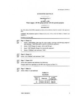 AS 3952-1991 AMDT 1                        [ Superseded ]