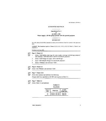 AS 3952-1991 AMDT 1                        [ Superseded ]