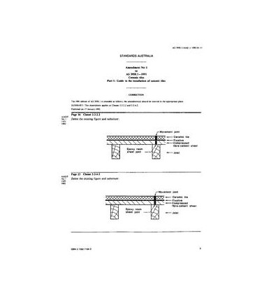 AS 3958.1-1991 AMDT 1                        [ Superseded ]