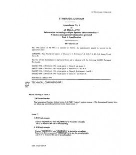 AS 3964.1-1992 AMDT 1
